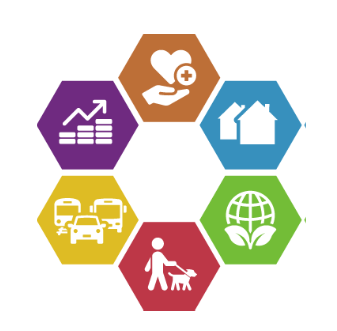 All colour hexagon local plan logo